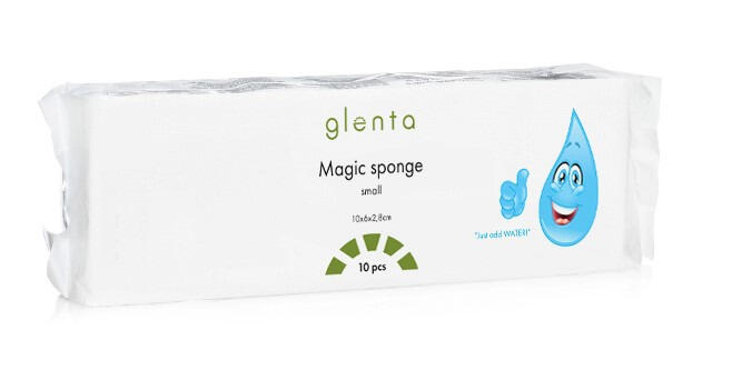 Mirakelsvamp Glenta Magic Sponge Vit Small 10x6cm 10st