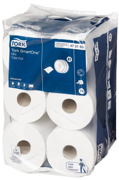 Toalettpapper Tork Smartone Mini Advanced T9 Vit 12rl