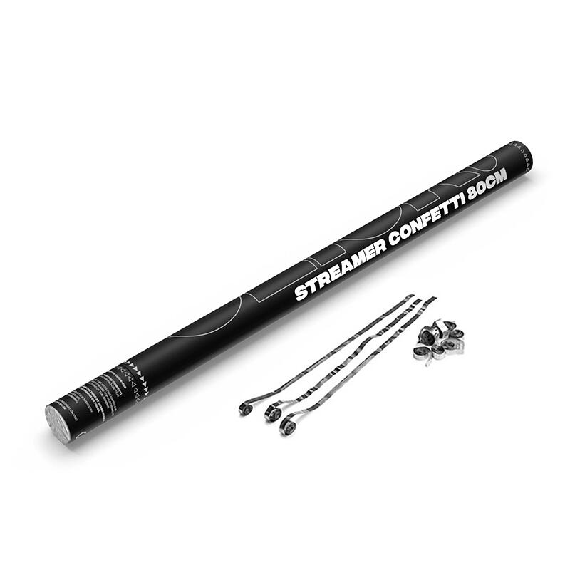 Konfetti Myclick Kanon Click Streamer Silver Metallisk 80cm