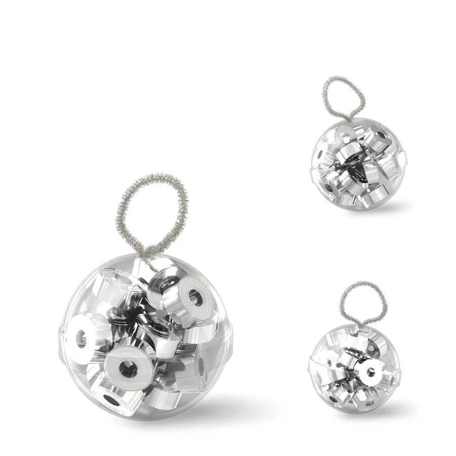 Konfetti Myclick FX Streamer Boll Silver 8st