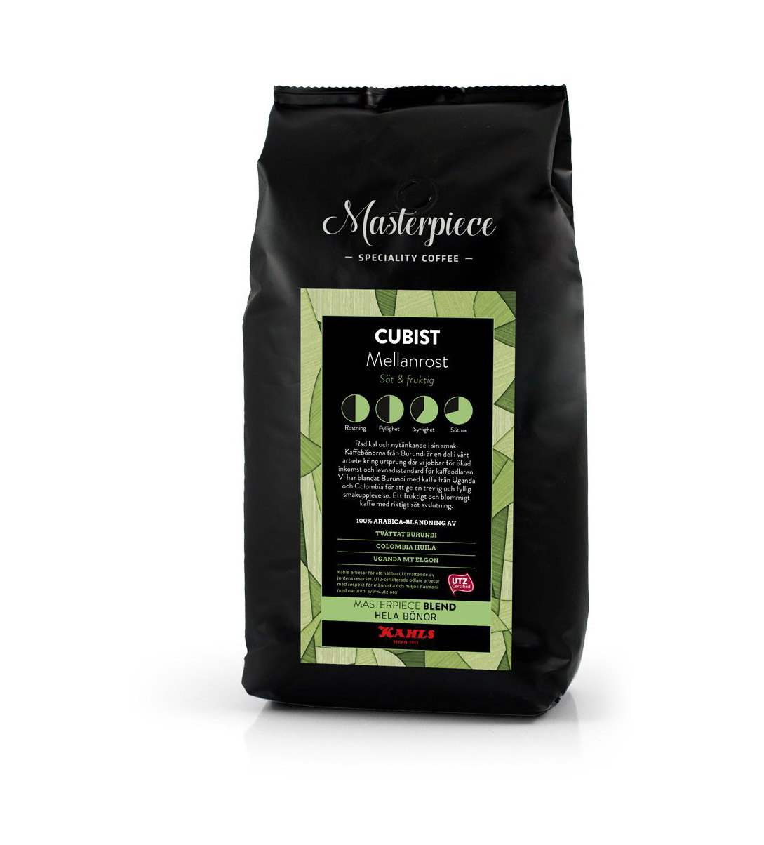 Kaffe Kahls Hela Bönor Masterpiece Cubist RFA SG 1kg