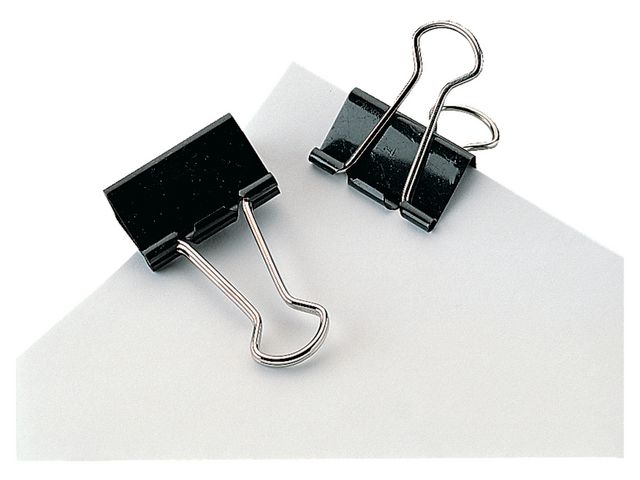 Pappersklämma Foldback 32mm 12st