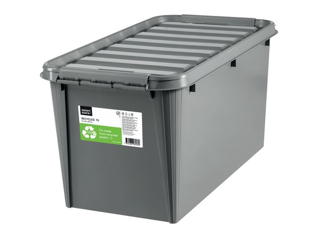 Plastlåda Nordic Brands Smartstore Eco 70L med Lock Grå
