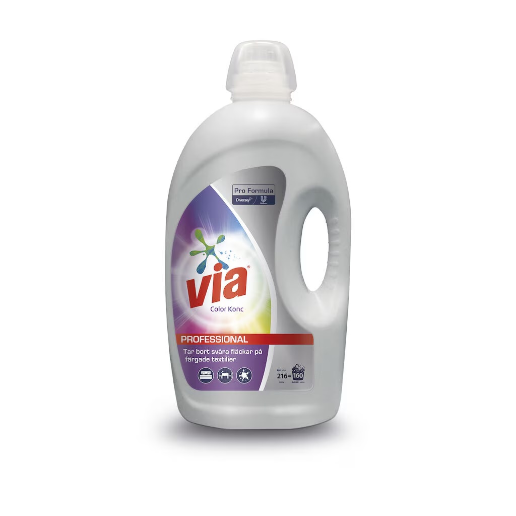 Flytande Tvättmedel Via Pro Formula Color 4.32L