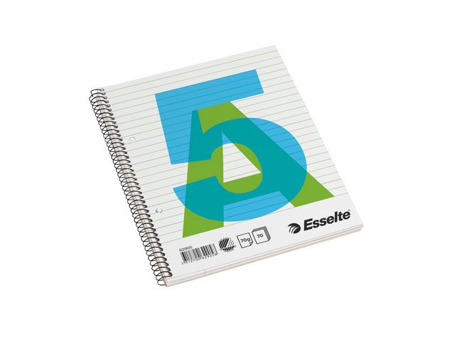 Kollegieblock Esselte Linjerade 70Blad A5 70g