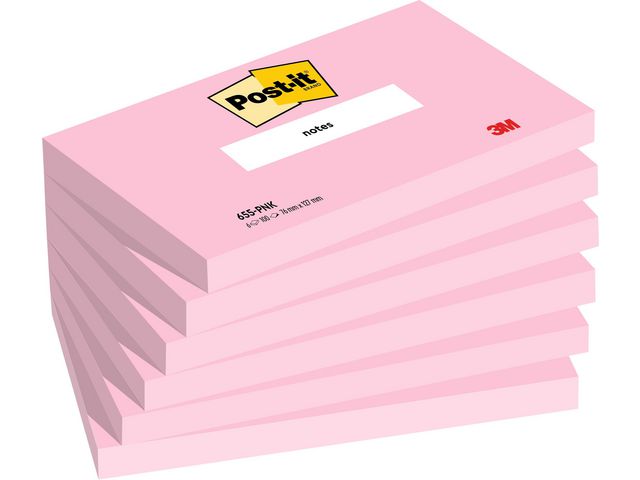 Notes Post-it SS Rosa 76x127mm 6st