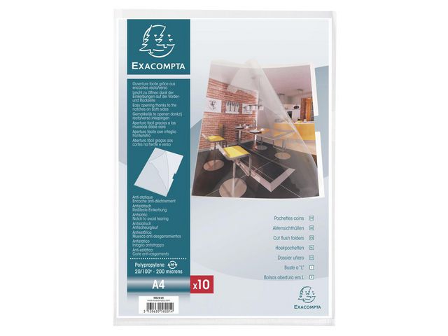 Aktmapp Exacompta Klar A4 0.20mm 10st