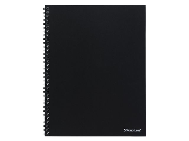 Kollegieblock Bantex PP Linjerat Svart A5