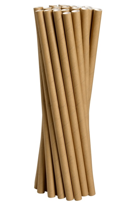 Sugrör Abena Papper Brunt 6mm 25cm 250st