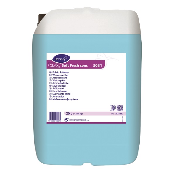 Sköljmedel Diversey Clax Soft Fresh Conc 50B1 20L