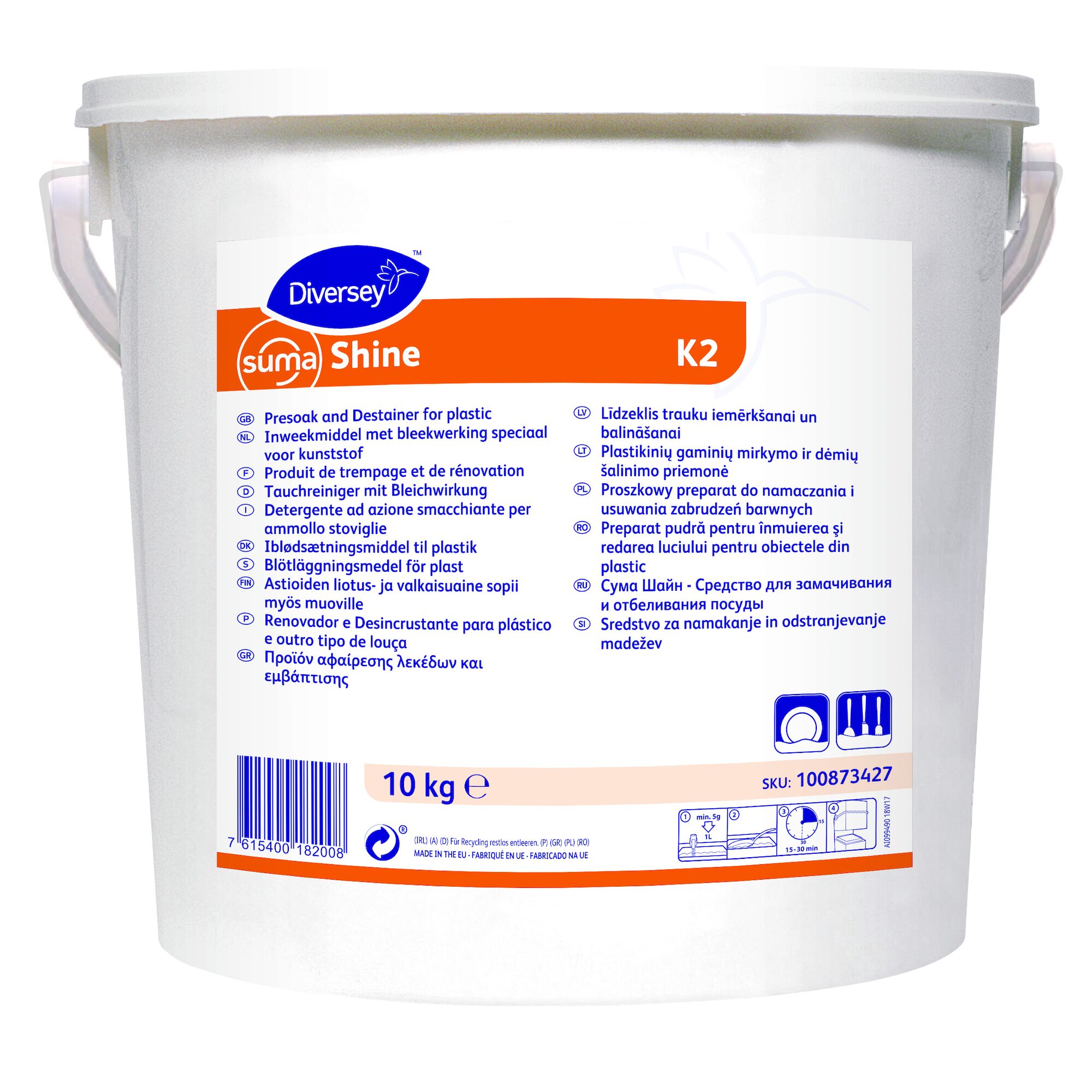 Diskmedel Diversey Suma Shine K2 10kg
