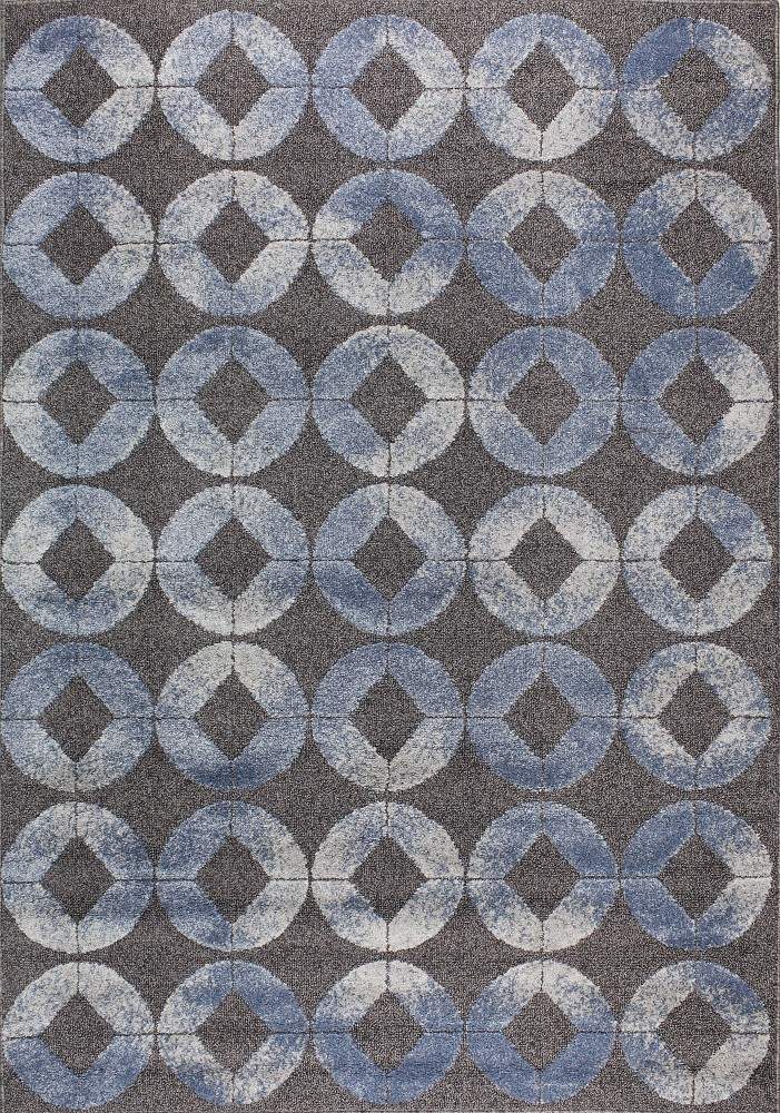 Matta D-sign M1087 Blå/Grå 160x230cm