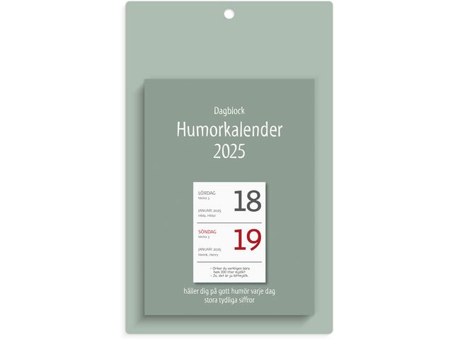 Väggplån Burde med Dagblock Humor 2025