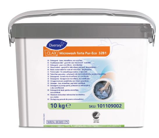 Pulvertvättmedel Diversey Clax Microwash Forte Pur-Eco 32B1 10kg