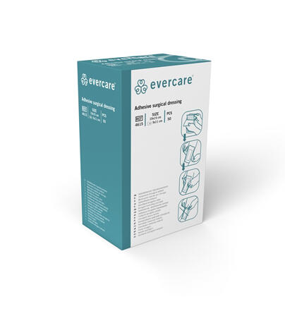 Absorberande Förband Evercare Häftande 10x15cm 50st