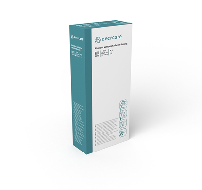 Absorberande Förband Evercare Häftande Duschbart 10x25cm 30st