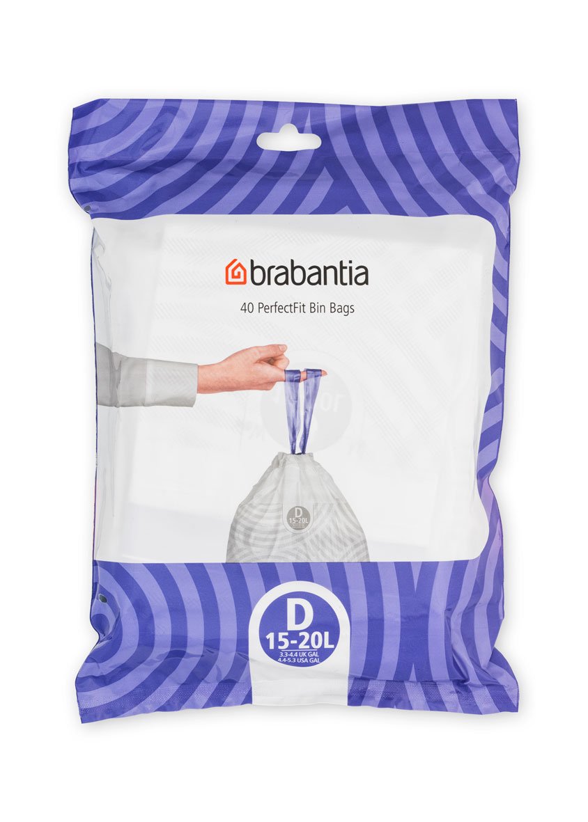 Avfallspåsar Brabantia PerfectFit D 15-20L 40st/fp