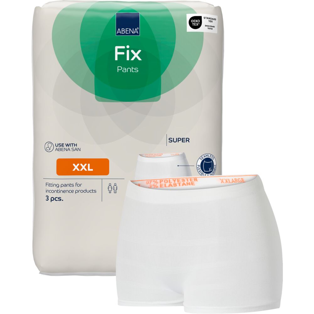 Fixeringsbyxa Abena Fix Pants Super med Ben Vit XXL 105-155cm 3st