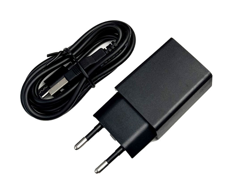 Laddare Vägg Nedis 2.4 A USB-C Svart 1m