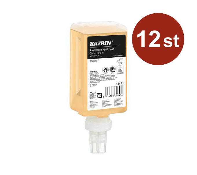 Dispenser Handtvål Katrin Touchfree Liquid Soap Clean 500ml
