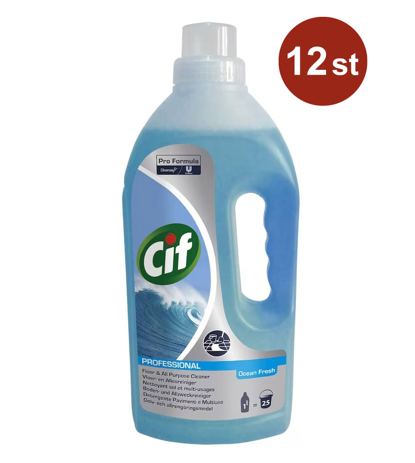 Grovrengöring Cif Pro Formula Floor & All Purpose Cleaner Ocean Fresh 1L
