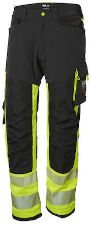 Hantverksbyxa Helly Hansen ICU 77471 Klass 1 HiVis Gul/Svart D116