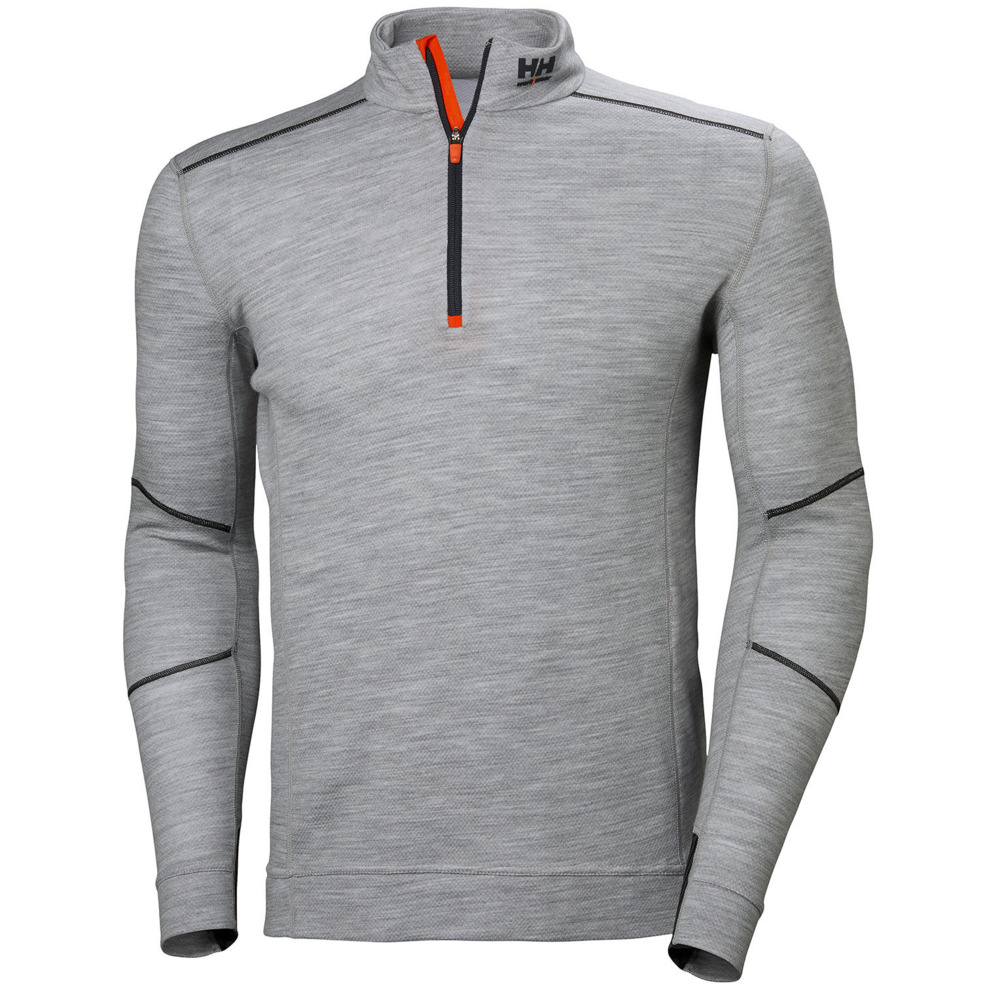 Underställströja Helly Hansen 75107 Lifa Half Zip Merino Ljusgrå Melange XS
