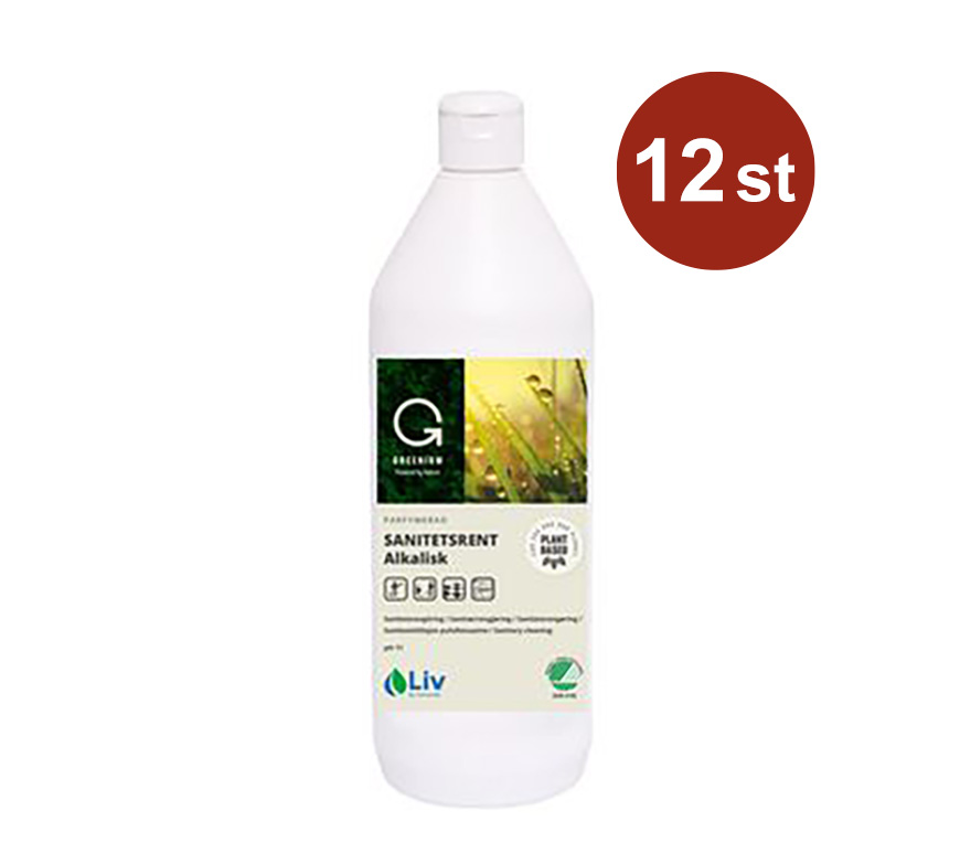 Sanitetsrengöring Liv Greenium Alkaliskt 1L