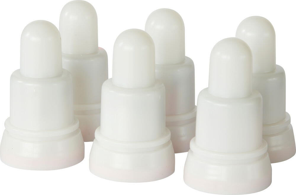 Laddningsbara Duni Varmvit LED-Ljus Refill 70x40mm 6st