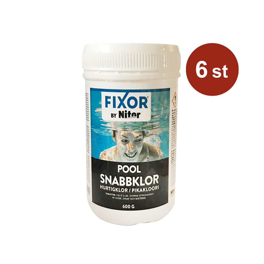 Snabbklor Nitor by Fixor Tabletter för Pool 600g