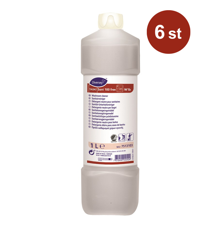 Sanitetsrent Diversey Taski Sani 100 Free W1b 1L