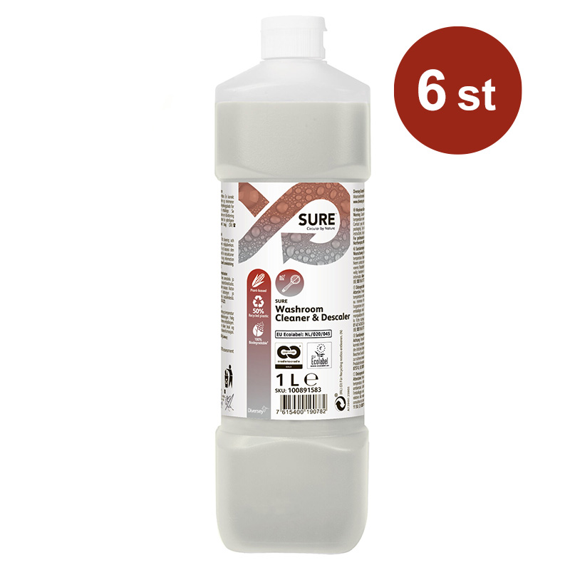 Rengöringsmedel Diversey Sure Washroom Cleaner & Descaler 1L