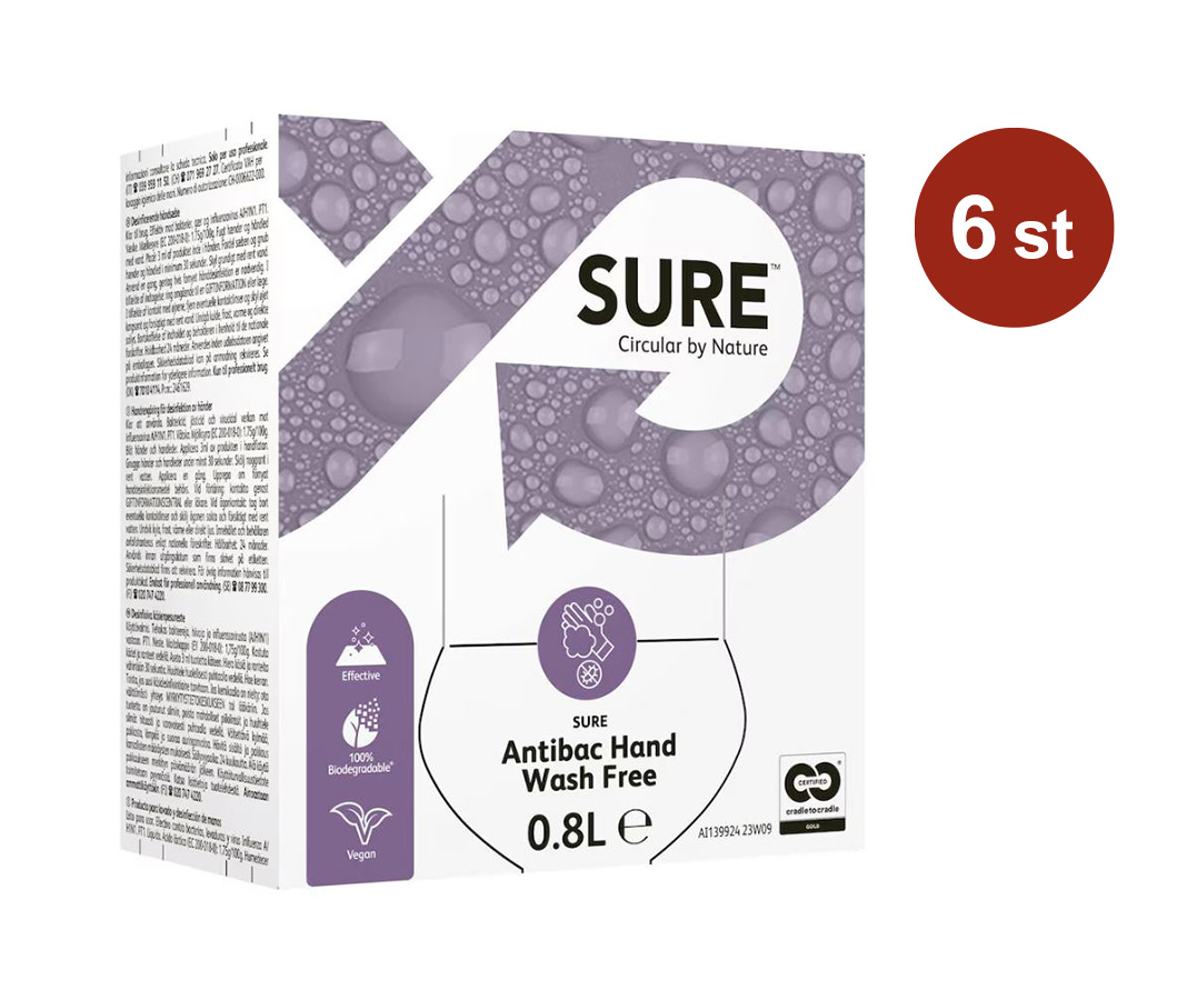 Handtvål Diversey Sure Refill Antibac Hand Wash Free 800ml