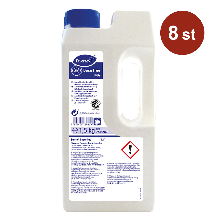 Maskindisk Diversey Suma Base Free M4 1.5kg