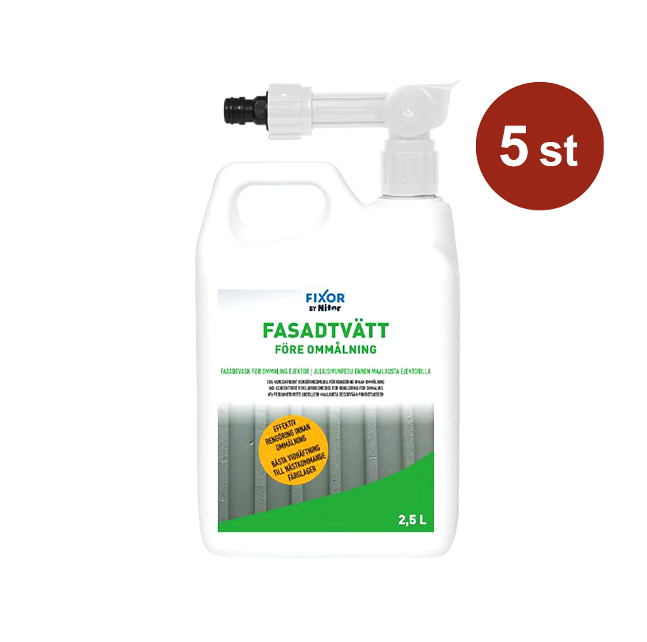 Grovrengöring Nitor Fasadtvätt Innan Målning med Ejektor 2.5L