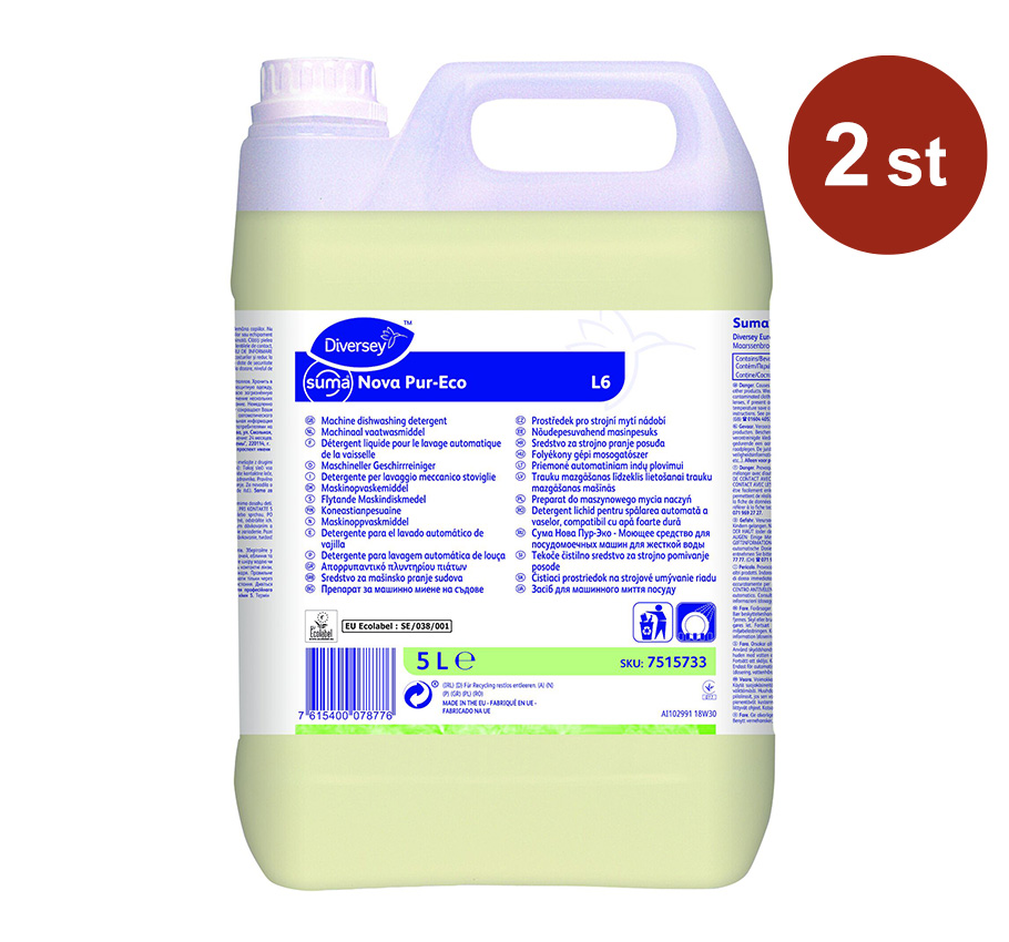 Maskindiskmedel Diversey Suma Nova Pur-Eco L6 5L