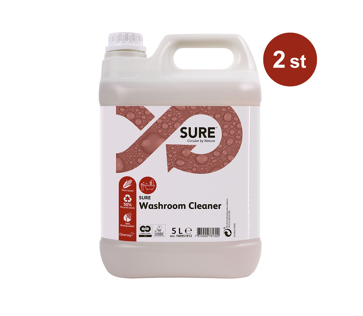 Sanitetsrent Diversey Sure Washroom Cleaner 5L