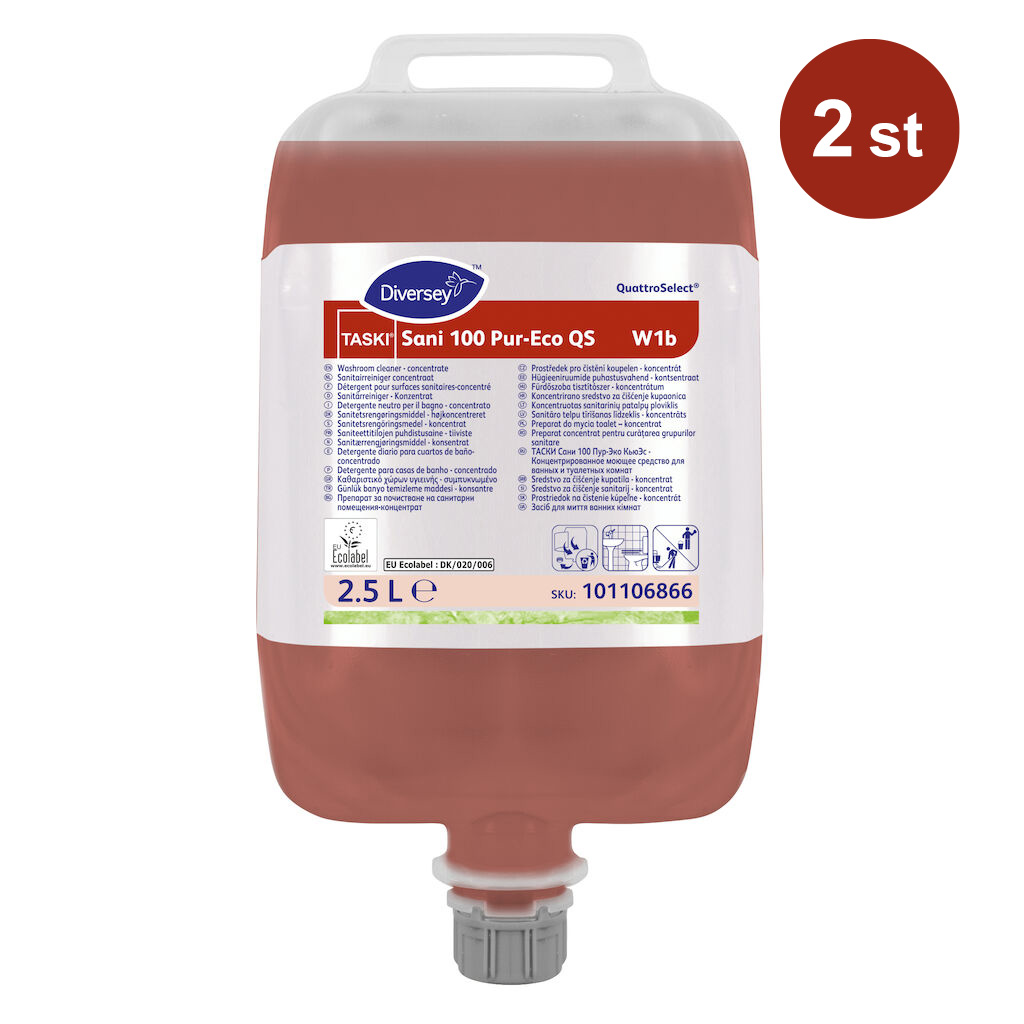 Sanitetsrengöring Taski Sani 100 Pur-Eco QS 2.5L