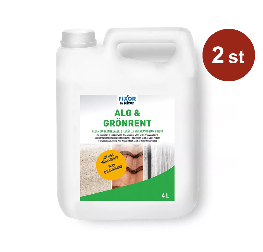 Allrengöring Nitor Alg och Grönrent Färdig 4L