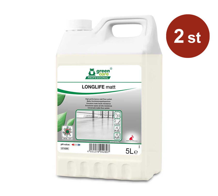 Golvpolish Green Care Longlife Matt 5L Golvpolish Green Care Longlife Matt 5L