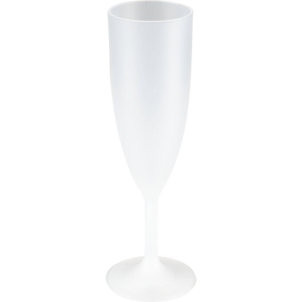 Plastglas Abena Gastro Champagneglas Återanvändbara Vit 15cl 20cm Ø5.7cm 24st