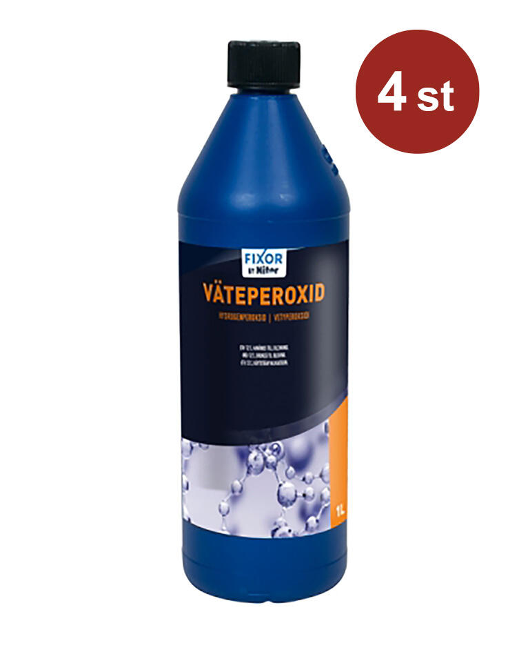 Desinfektionsmedel Nitor Väteperoxid 12% 1L x 4 Desinfektionsmedel Nitor Väteperoxid 12% 1L x 4