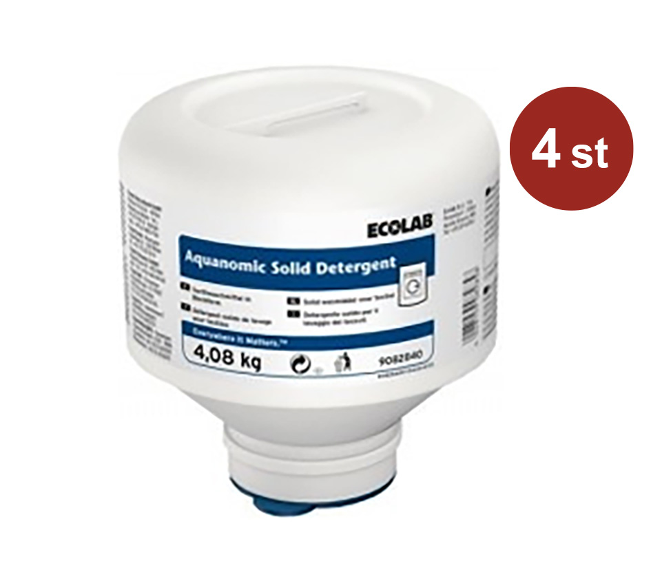 Tvättmedel Ecolab Aquanomic Solid 4.08kg
