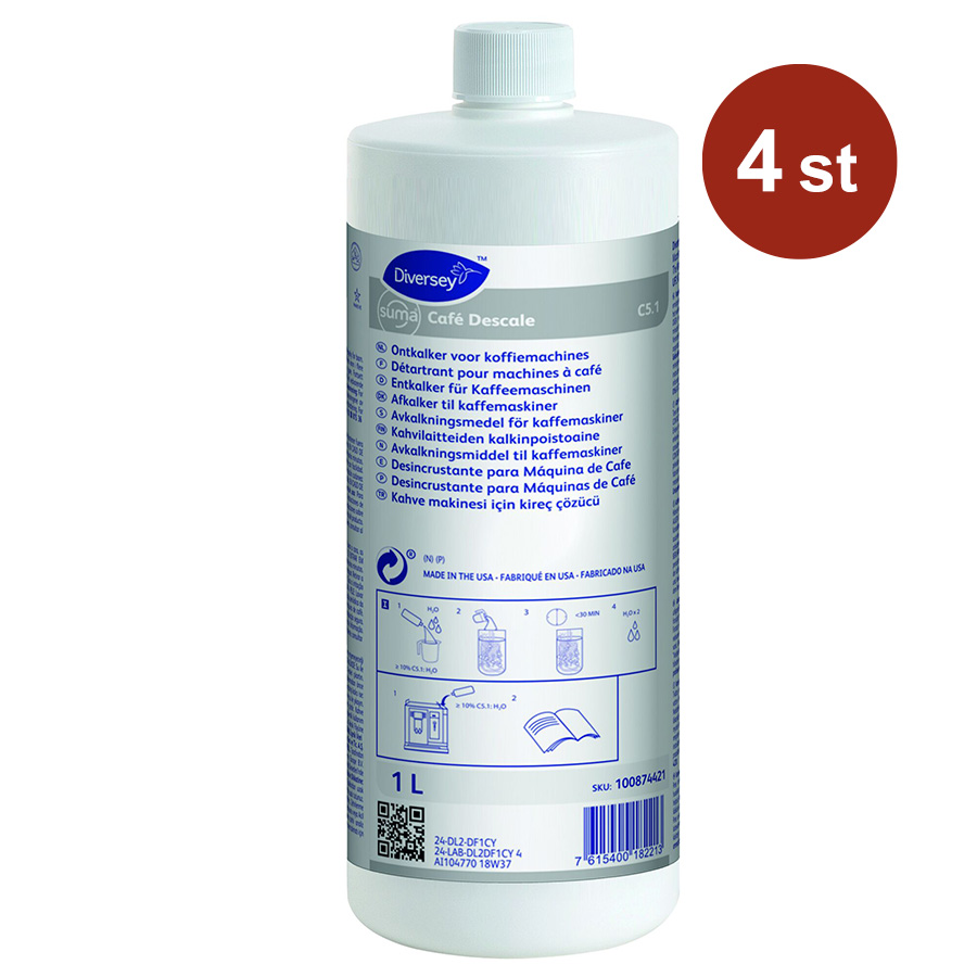 Avkalkningsmedel Diversey Suma Café Descale C5.1 1L