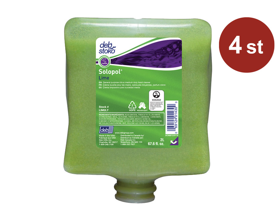 Dispenser Handtvål Deb Solopol Lime Patron 4L