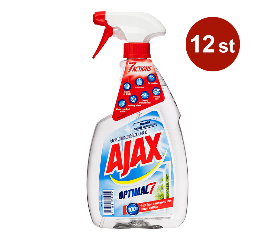 Fönsterputspray Ajax Crystal Clean Glas 750ml