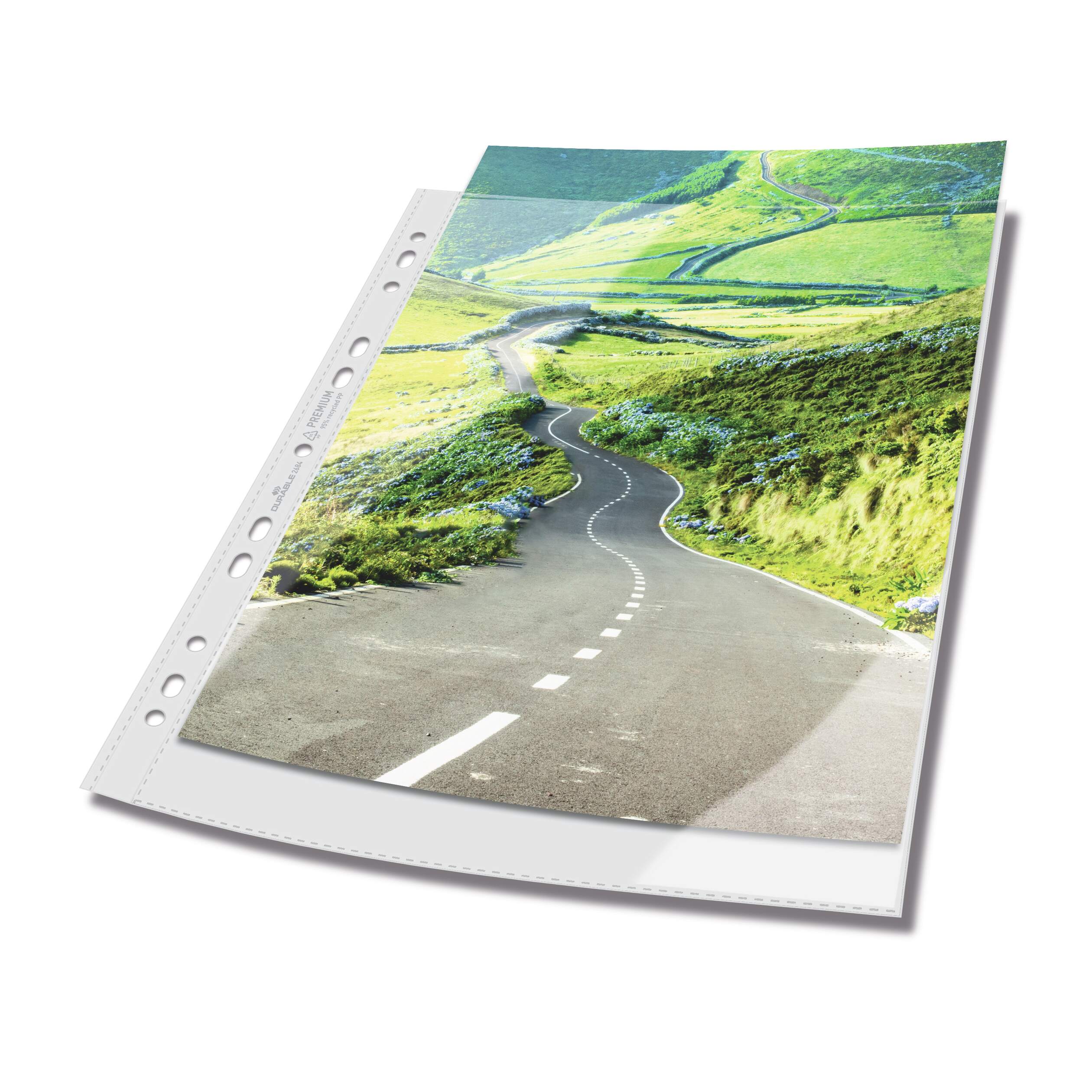Plastficka Durable Pärm Premium Klar rPP A4 100st