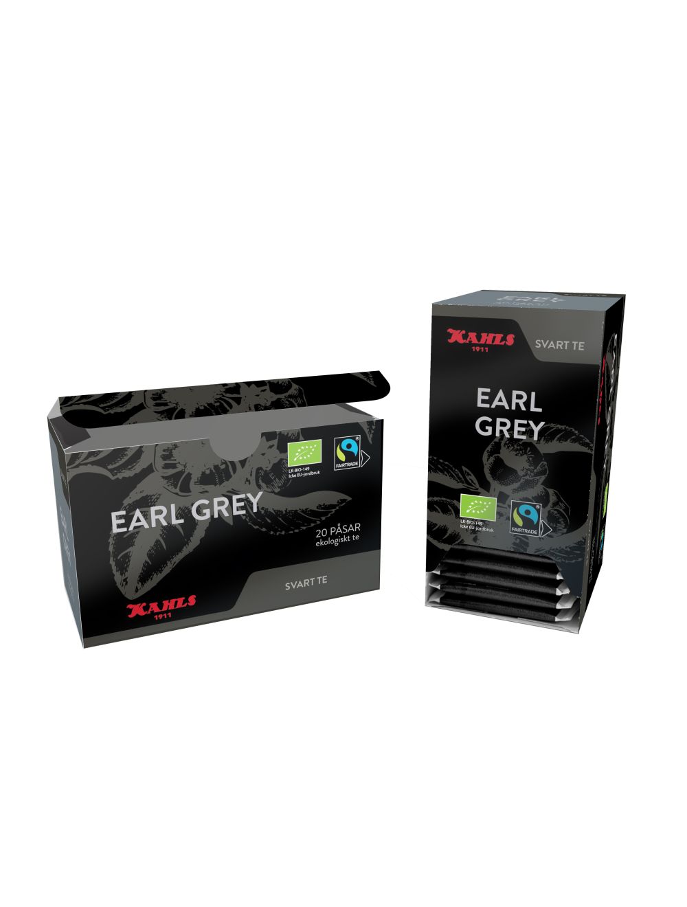 Påste Kahls Kuvert Svart Earl Grey FT&Organic 20st