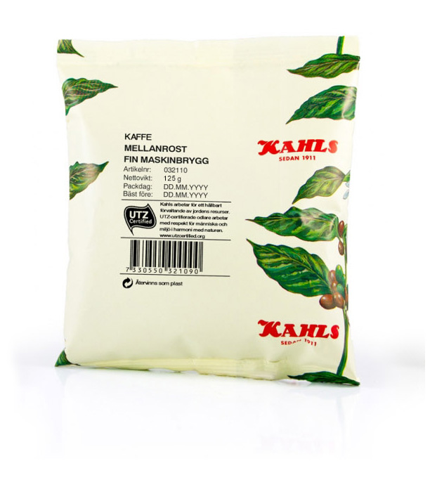 Kaffe Kahls Malt Mörkrost Fin Maskinbrygg RFA SG 125g