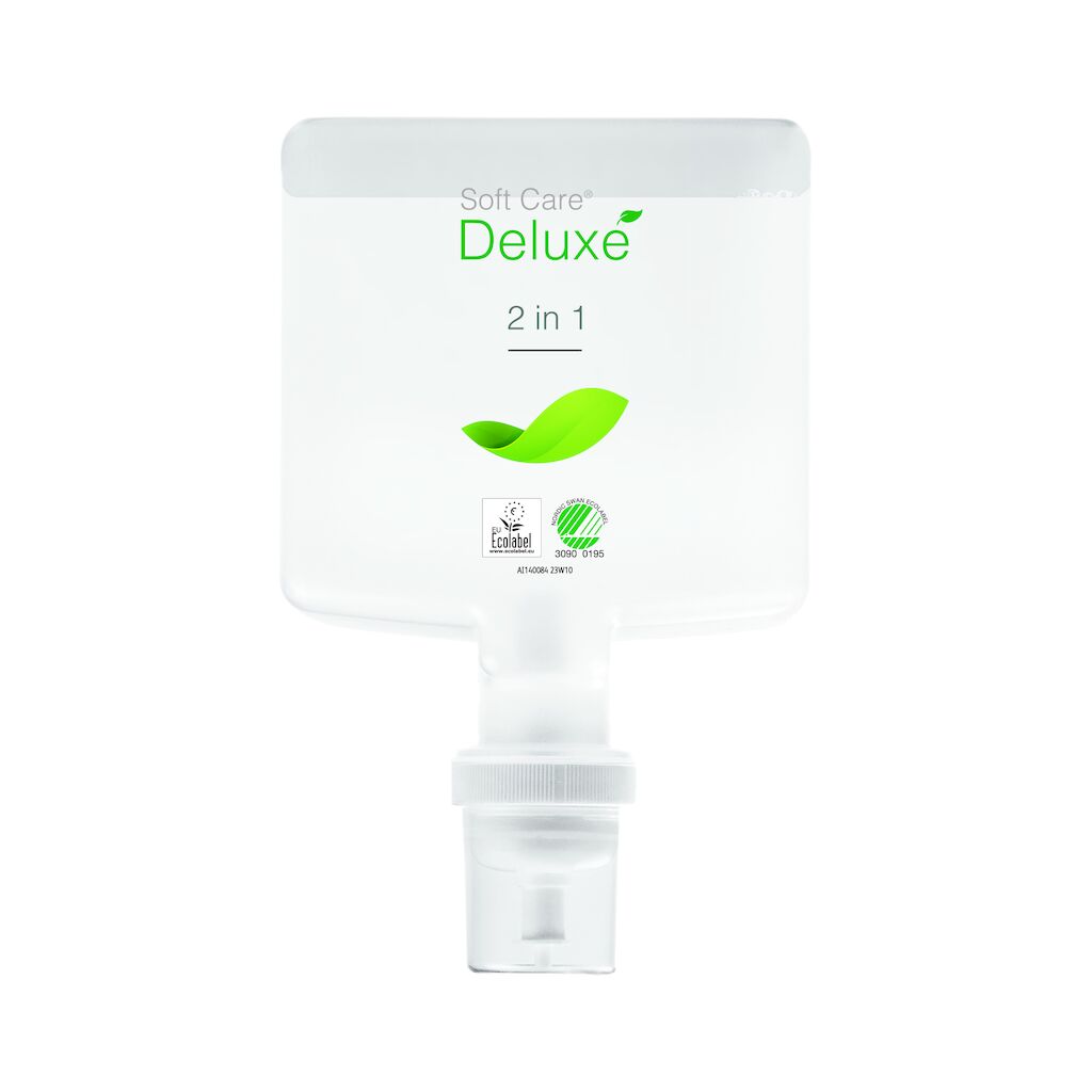 Hand- Hår- och Kroppstvätt Soft Care Deluxe 2 in 1 1300ml